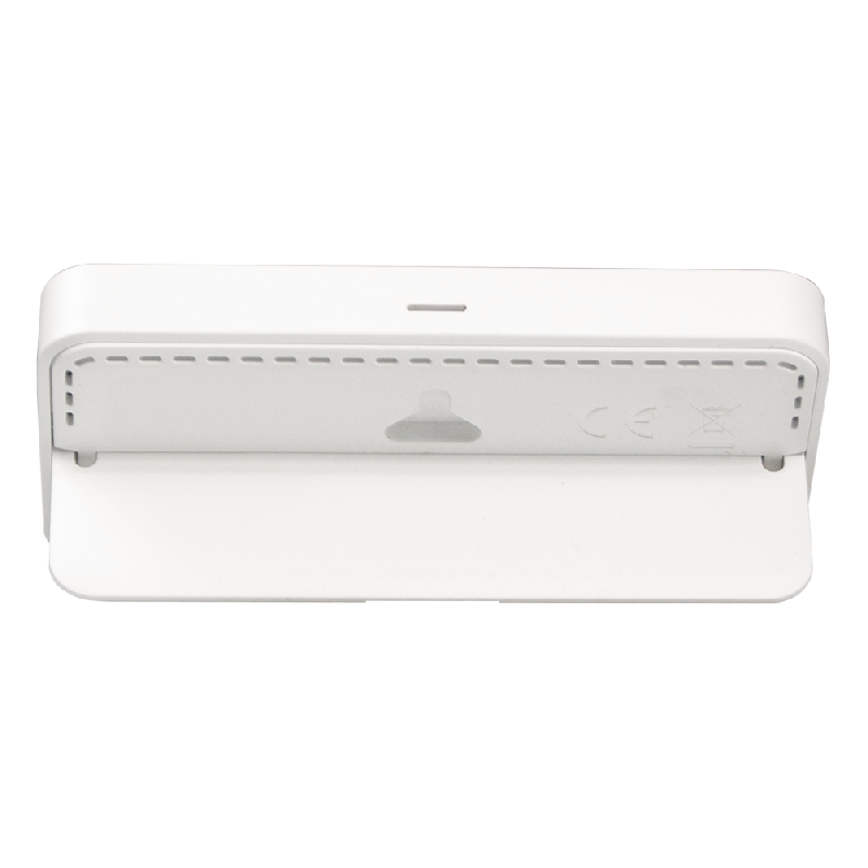 Часы настольные Chronos с термометром и гигрометром, с жк дисплеем, белые