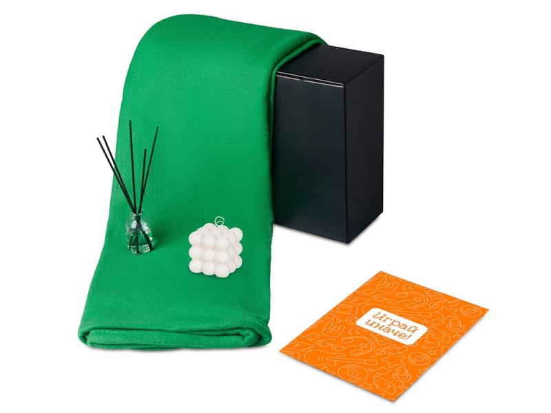 Подарочный набор Re:y. Cocoon с пледом, свечой и диффузором