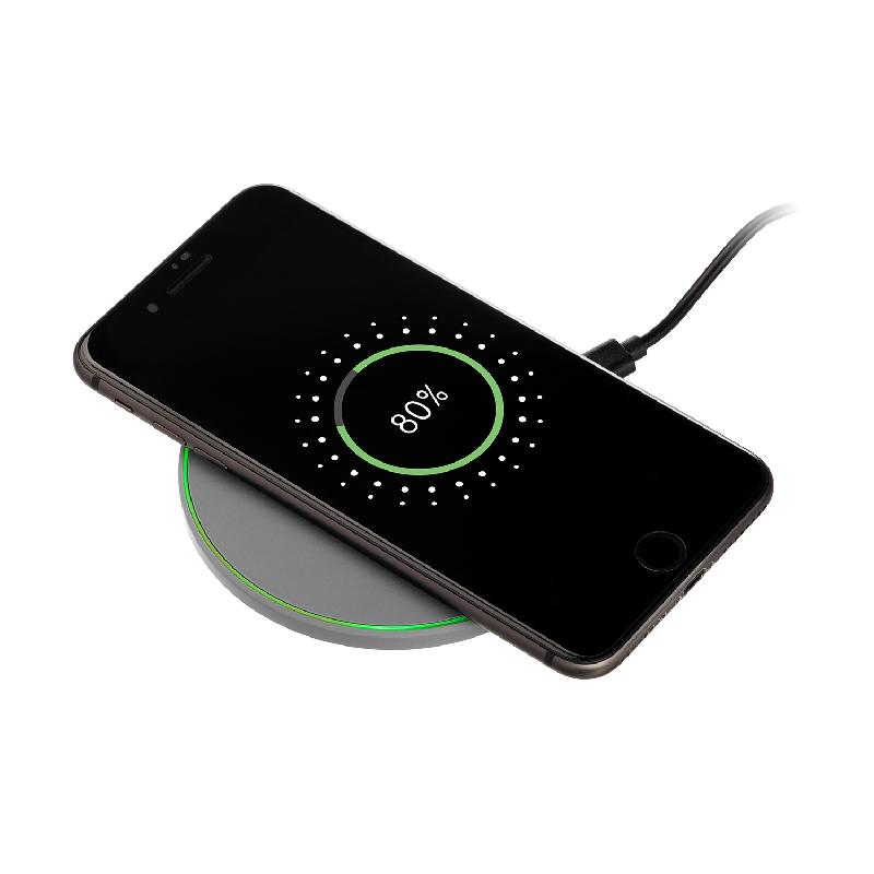 Беспроводное зарядное устройство с подсветкой 15W Аурис (Auris)