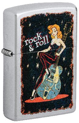 Зажигалка ZIPPO Cool Chick с покрытием Satin Chrome, латунь, 38x13x57 мм