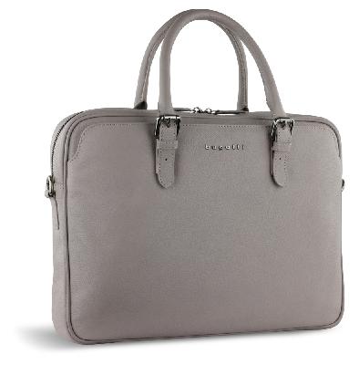 Портфель женский BUGATTI Bella, воловья кожаполиэстер, 38х6,5х27 см