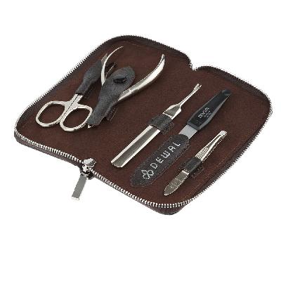 Маникюрный набор DEWAL, 5пр Футляр: натуральная кожа