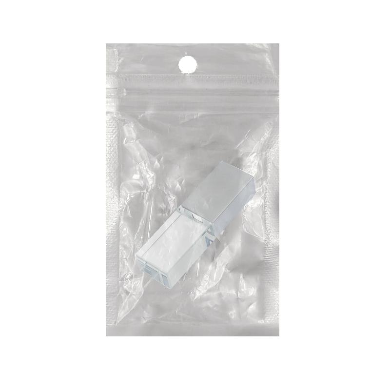 Флеш накопитель USB 2.0 Кристалл Матовый, металлстекло, прозрачный подсветка синим