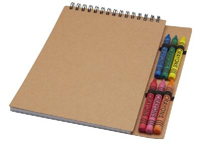 Блокнот А5 Doodle с восковыми мелками