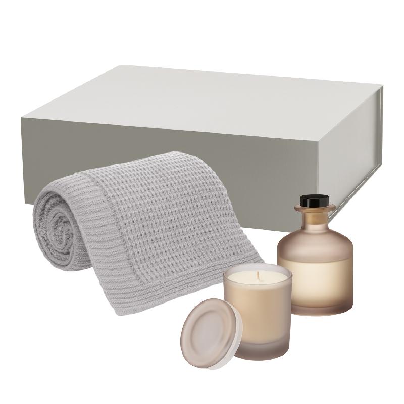 Подарочный набор Mizu, Malta Soft,  (свеча, диффузор, плед)