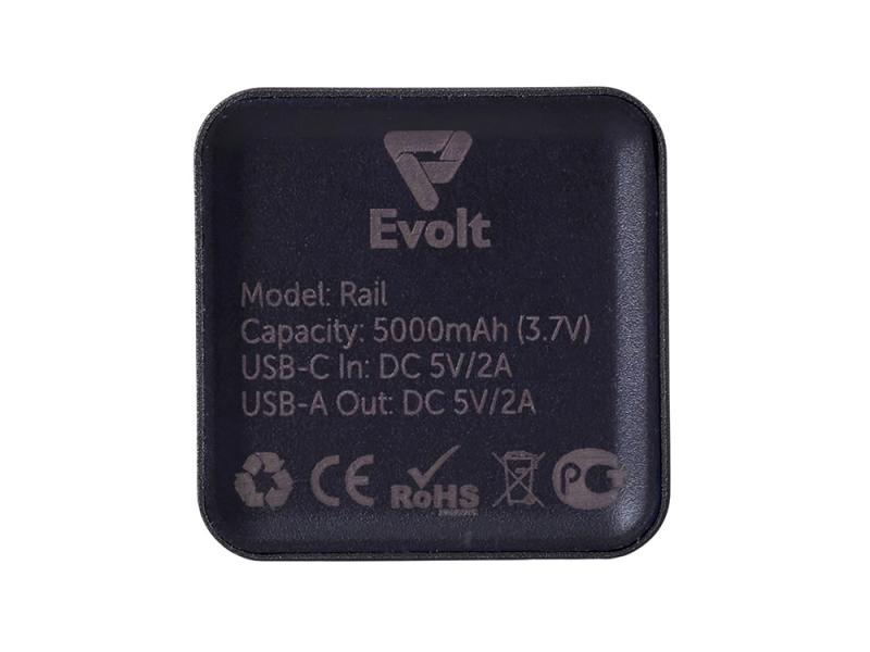 Внешний аккумулятор Rail c дисплеем, 5000 mAh