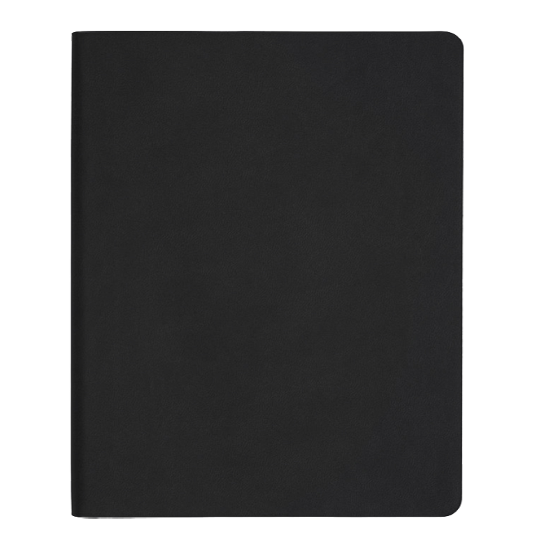 Еженедельник Flexy Latte Soft Touch Black Edition Color A4,  с красным, датированный на 2026 г, в гибкой обложке