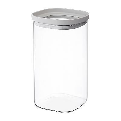 Банка для хранения квадратная vacuum glass, 1,5 л