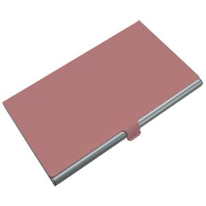 Визитница  "Коралл", 9,4х6х0,5 см, металл, лазерная гравировка, тампопечать