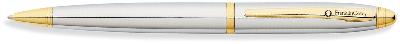 Шариковая ручка FranklinCovey Lexington   хромовый с золотистой отделкой