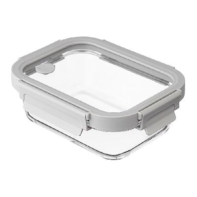 Контейнер для запекания и хранения прямоный click glass, 640 мл