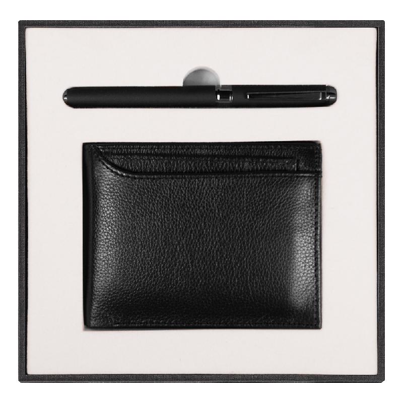 Набор подарочный Solution Superior Duo (Кошелек с картхолдером, ручка роллер)