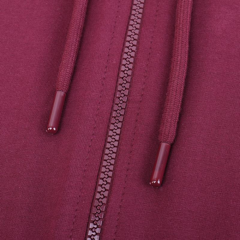 Толстовка STAN оверсайз на молнии с капюшоном футер без начёса 240, 99, Бордовый (661)