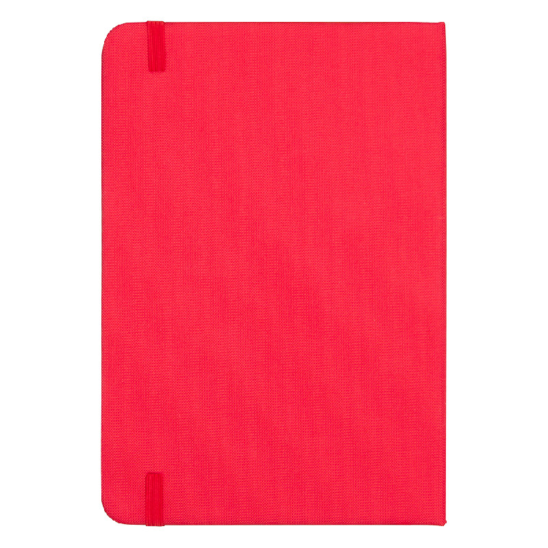 Блокнот А5 Hobard, в твердой тканевой обложке c резинкой в линейку