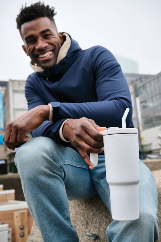 Термокружка Graphic из переработанной нержавеющей стали RCS, 900 мл