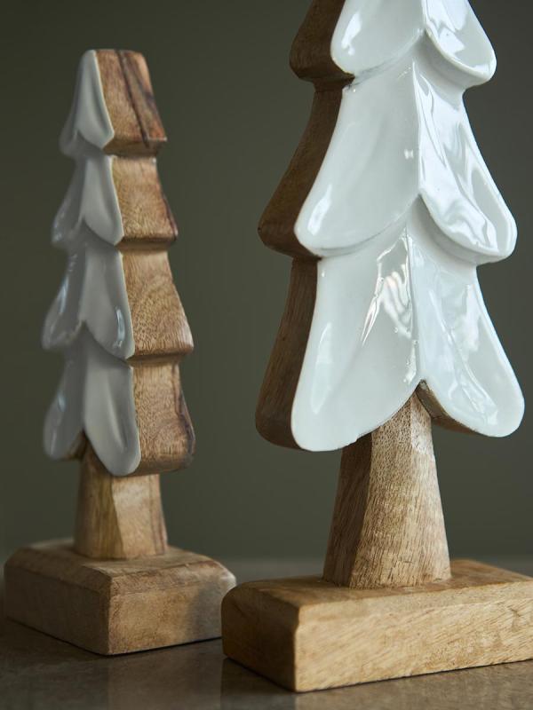 Декор новогодний snowy tree из коллекции new year essential, 20 см