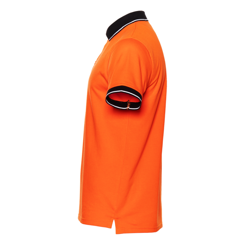 Рубашка поло  мужская STAN с контрастными деталями хлопок/полиэстер 185