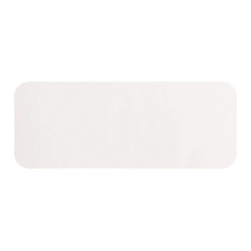 Шеврон Rectangle Milano размер 75*29 мм, молочный, со скругленными углами