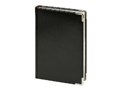 Ежедневник недатированный А5 Sidney Nebraska с серебряным срезом и уголками