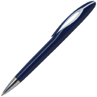 Ручка шариковая, пластиковая, темно