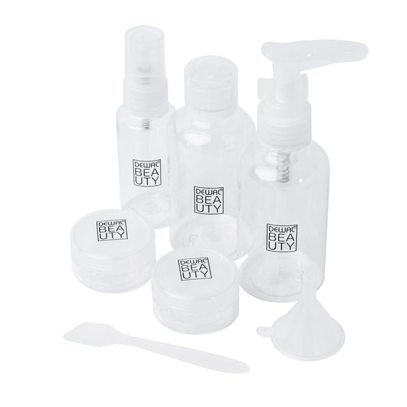 Дорожный набор баночек для путешествий Dewal Beauty, 7пр