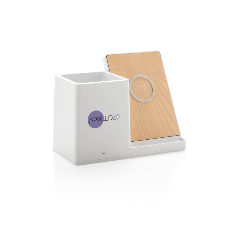 Док-станция Ontario для беспроводной зарядки с подставкой для ручек, 5W