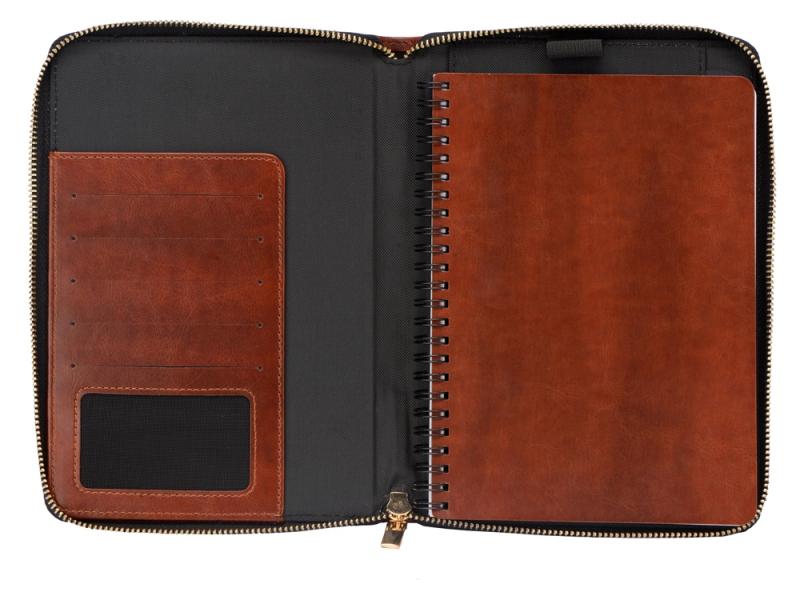 Бизнес-блокнот на молнии А5 Fabrizio с RFID защитой