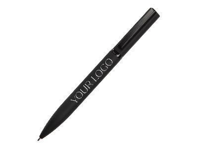 Ручка шариковая металлическая Siegfried Silver soft-touch с зеркальным слоем