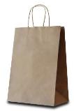 Пакет бумажный с кручеными ручками, размер 32*13*42,5 см, бурый