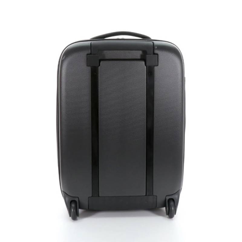 Чемодан складной Rollink Earth 55x40x20 см, 2 колеса, черный/красный