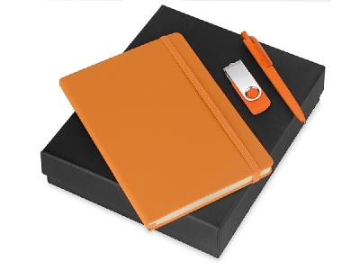 Подарочный набор Vision Pro Plus soft-touch с флешкой, ручкой и блокнотом А5