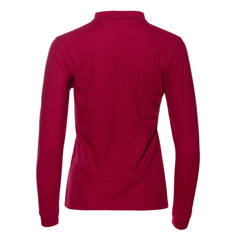 Рубашка поло женская STAN длинный рукав хлопок/полиэстер 185