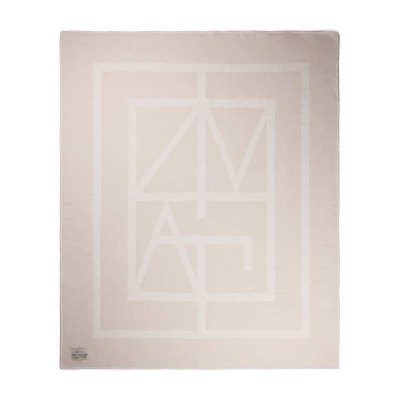 Плед VINGA Monogram из переработанного полиэстера GRS, 170x130 см