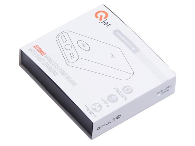 Внешний беспроводной аккумулятор 2-в-1 с функцией зарядки Apple Watch, QC/PD AtomIQ, 10000 мАч