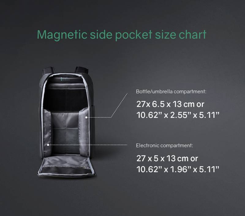 Рюкзак KORIN FlipPack 47х30х17 см, зеленый/черный