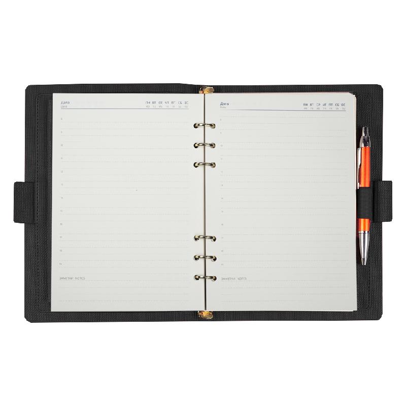 Ежедневник в суперобложке на кольцах Country Diplomat Rich А5+, недатированный