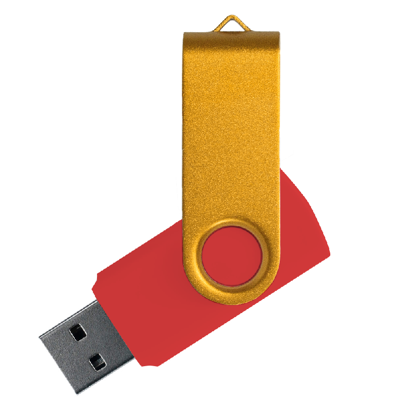 Флеш накопитель USB 2.0 Twister Сolor Mix 16GB, пластик Софт Тачметалл