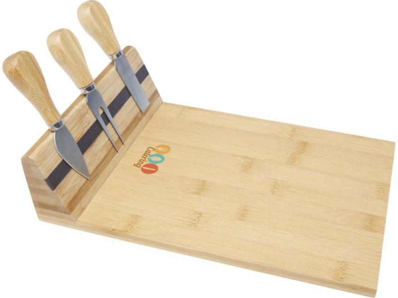 Бамбуковая доска для сыра Mancheg с приборами