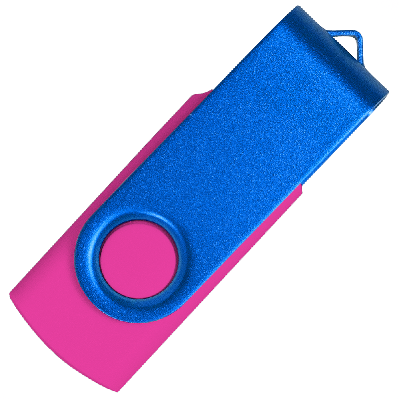 Флеш накопитель USB 2.0 Twister Сolor Mix 16GB, пластик Софт Тачметалл