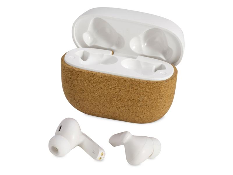 Наушники беспроводные TWS Socorro из пробки и переработанного пластика