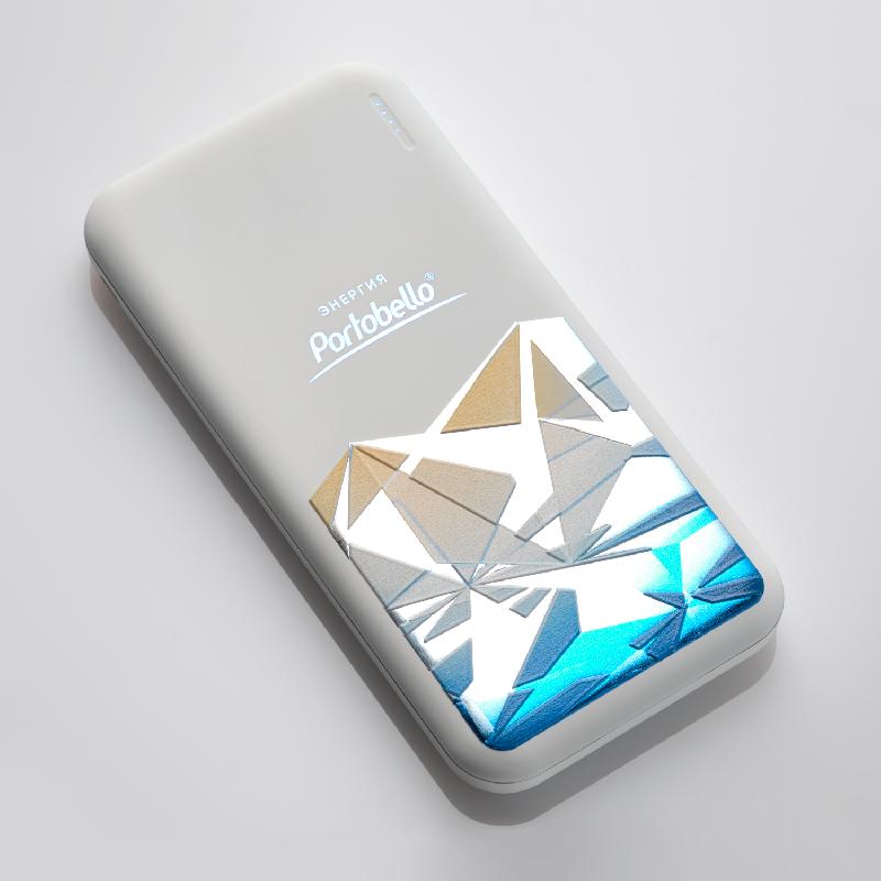 Внешний аккумулятор с подсветкой Luce 10000 mAh