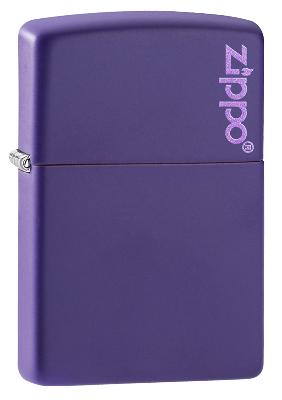 Зажигалка ZIPPO Classic с покрытием Purple Matte, латунь, овая, 38x13x57 мм