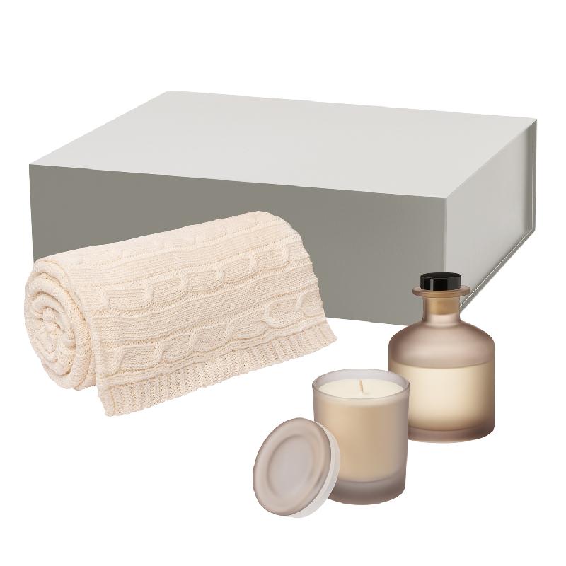 Подарочный набор Mizu, Fado,  (свеча, диффузор, плед)