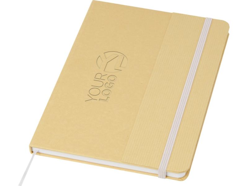 Блокнот A5 Nelida в твердой обложке из переработанного картона