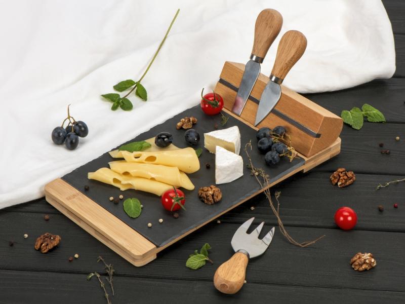 Набор для сыра из бамбука и сланца Taleggio
