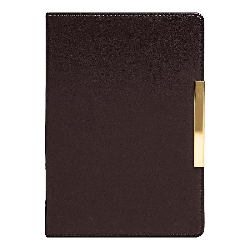 Ежедневник City Moderna Pristine А5,  с золотистым, недатированный, в твердой обложке с поролоном