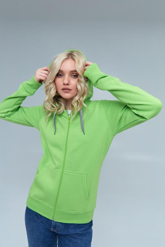 Толстовка женская STAN с капюшоном на молнии футер с начёсом 280