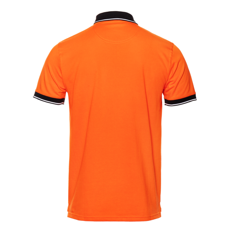 Рубашка поло  мужская STAN с контрастными деталями хлопок/полиэстер 185