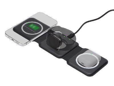 Беспроводное зарядное устройство 3-в-1 Road, 15 Вт