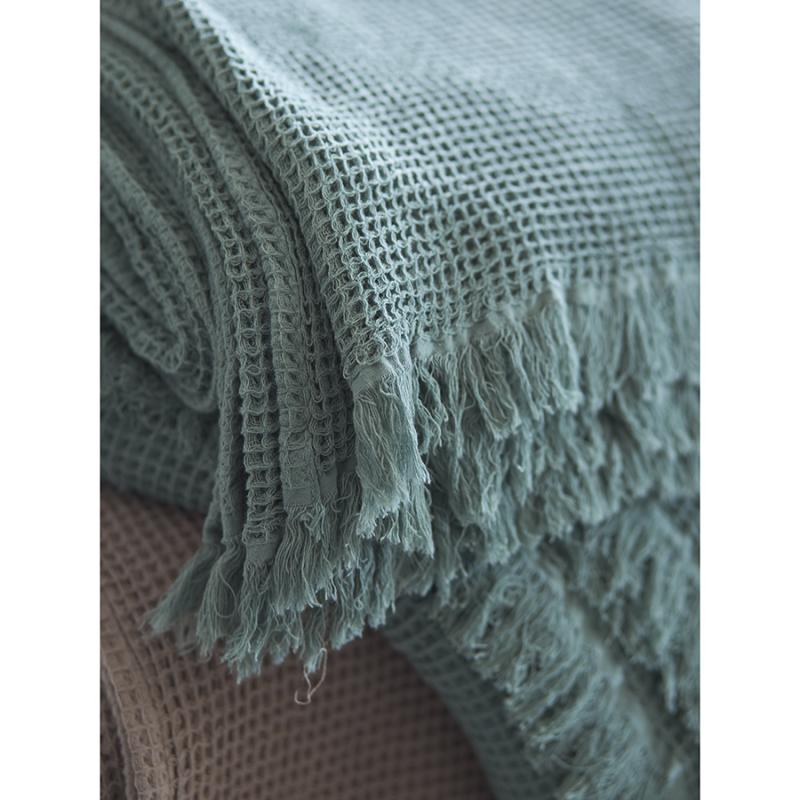 Покрывало вафельное из хлопка  из коллекции essential, 180х250 см